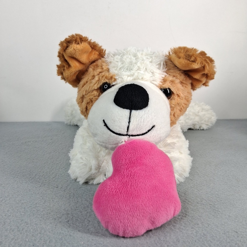 Homerbest Plush Puppy Dog Valentine Heart 12 Inch Stuffed Animal Brown White